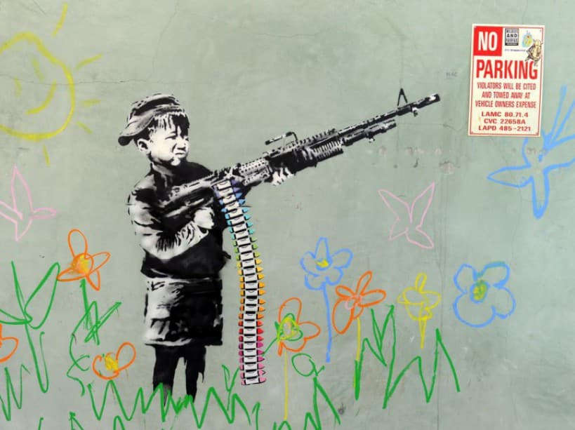 image zoom banksy l'engagé première