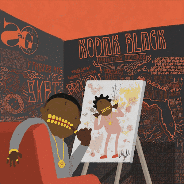 image cover Kodak Black painting pictures