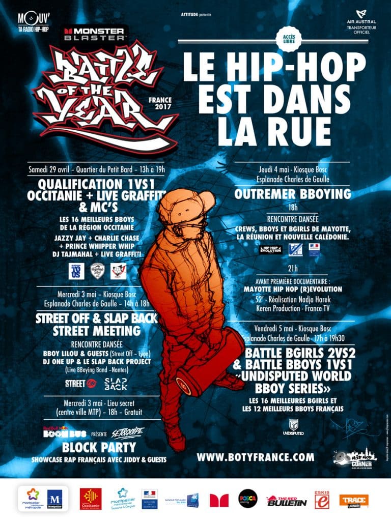 image hip hop dans la rue affiche