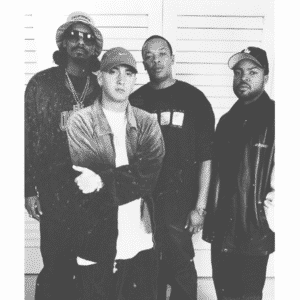 image Snoop Dogg, Eminem, Dr Dre et Ice Cube période The Up In Smoke Tour