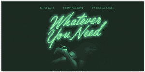 image cover son Whatever You Need de Meek Mill, Chris Brown & Ty Dolla $ign