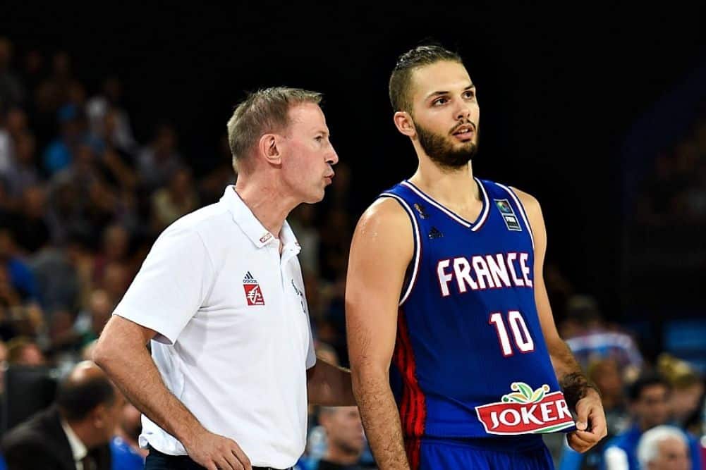 image evan fournier vincent collet équipe de france basket