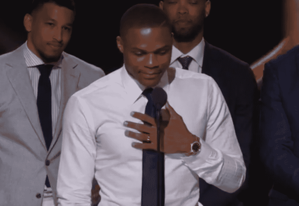 image russell westbrook discours mvp 2017