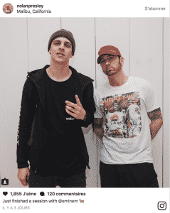 image screen Instagram Nolan Presley et Eminem