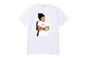 image t-shirt blanc Supreme collaboration Nas