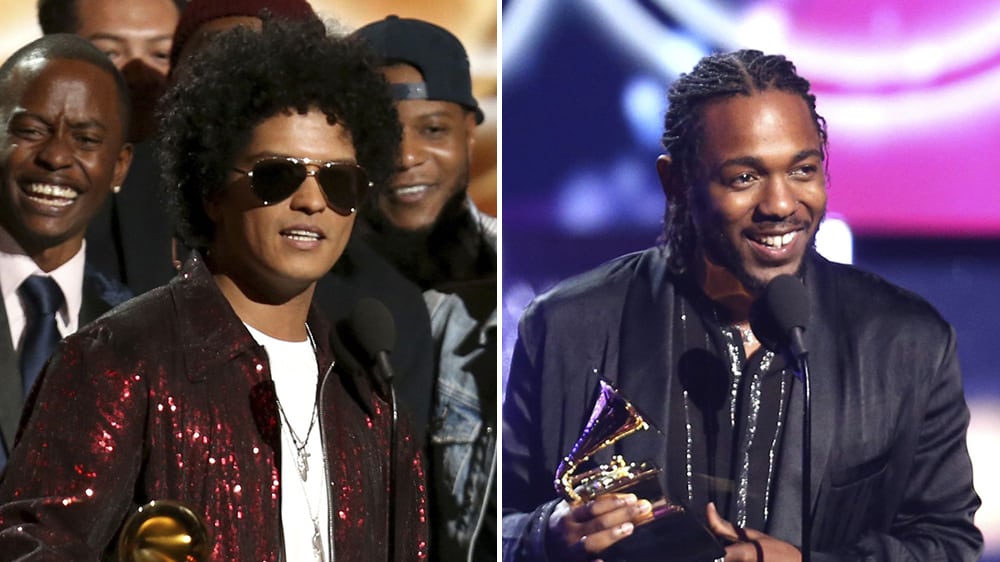 image bruno mars kendrick lamar grammys 2018