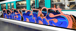 image graff metro paris 7