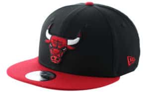image new era casquette chicago bulls black and red
