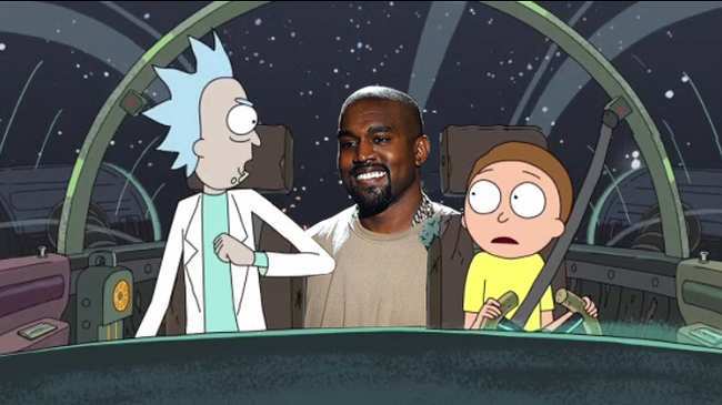 Image Kanye West Rick and Morty