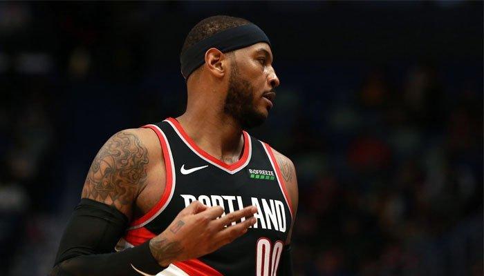 Carmelo Anthony dans la victoire des blazers sur