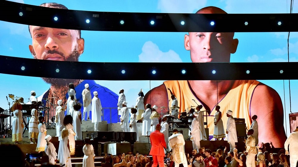 l'hommage émouvent à Nipsey Hussle et Kobe Bryant aux Grammy's