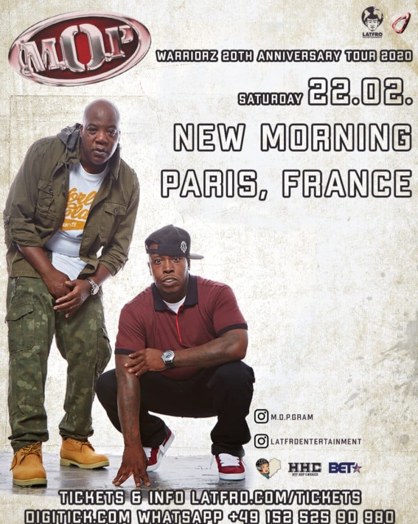 M.O.P concert New Morning Paris 2020