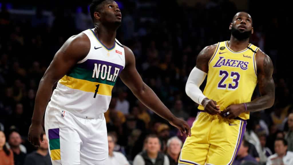 LeBron James et Zion Williamson