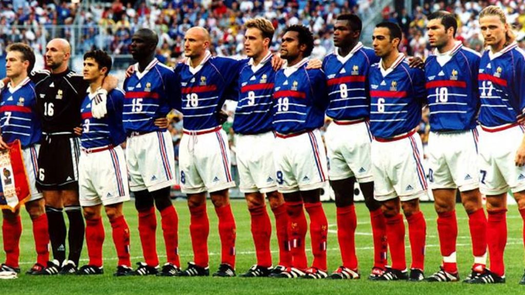 Equipe de France 1998 revival maillot Euro 2020