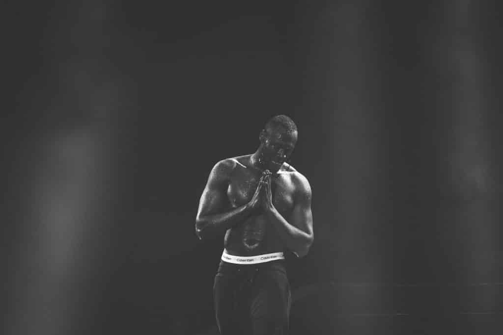 Stormzy lors de son concert au trianon