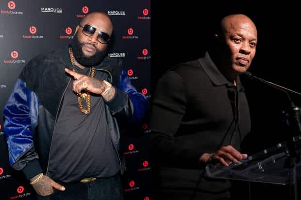 Dr Dre & Rick Ross sur la finale NBA