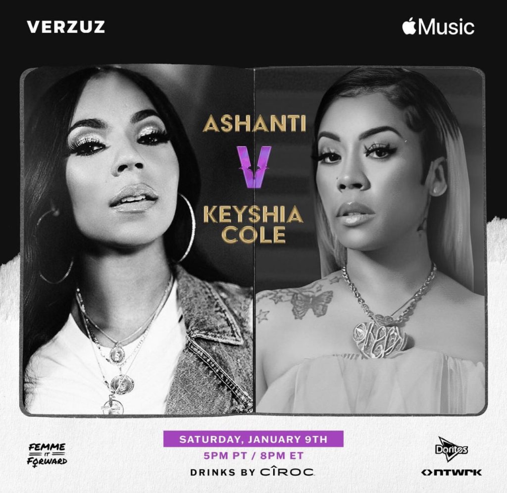 Ashanti et Keyshia Cole pour le Verzuz