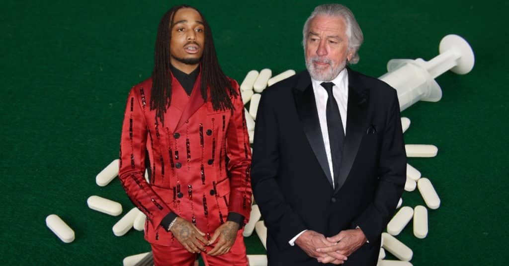 Quavo sur le tournage d'un film aux côtés de Robert de Niro