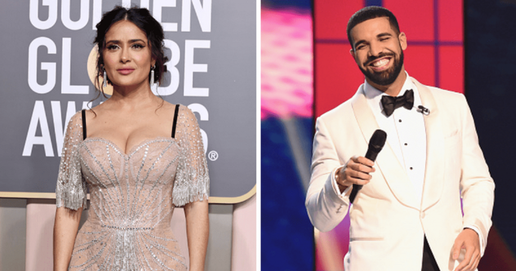 Drake-sur-internet-avec-Salma-Hayek