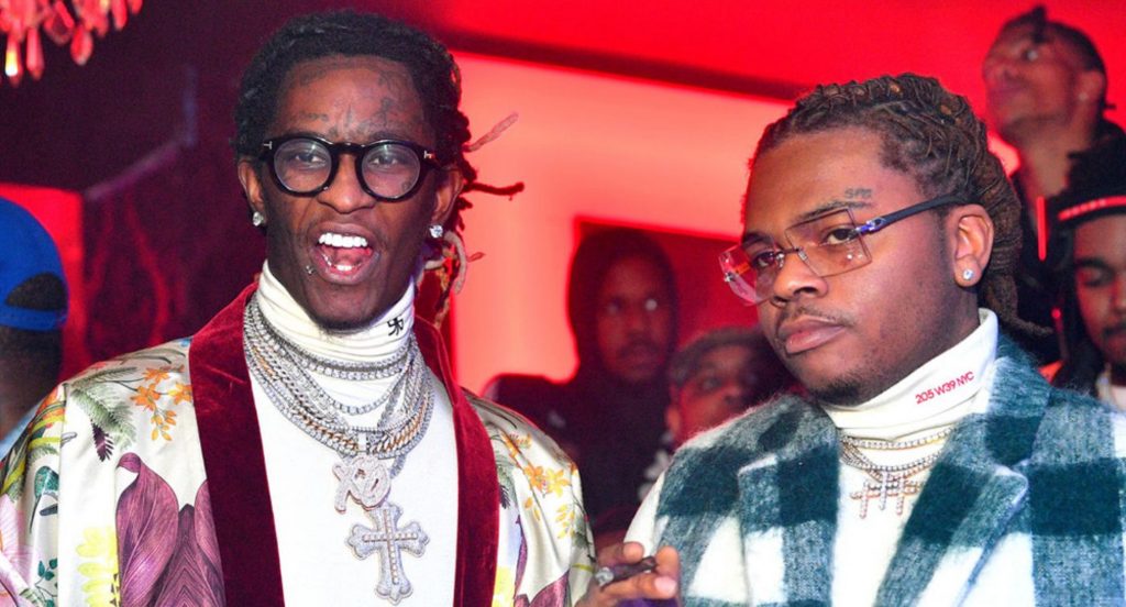 geste-Gunna-anniversaire-Young-Thug