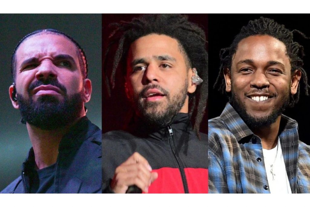 Kendrick Lamar Drake J. Cole