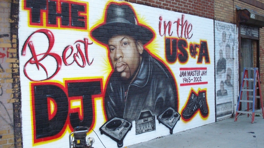 image jam master jay hip hop dj graff