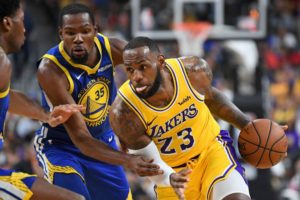 image lebron james Kevin Durant lakers warriors 2018