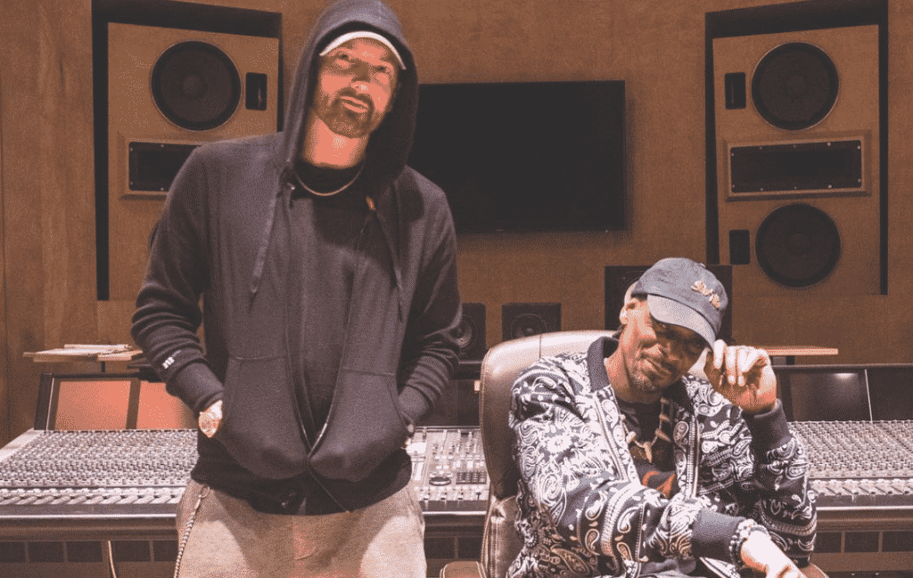 image snoop dogg eminem in studio 2018